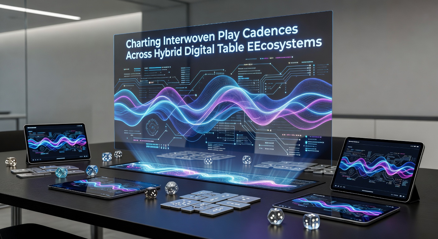 Visualization of digital table game interfaces showing player interaction patterns and timing data across hybrid platforms