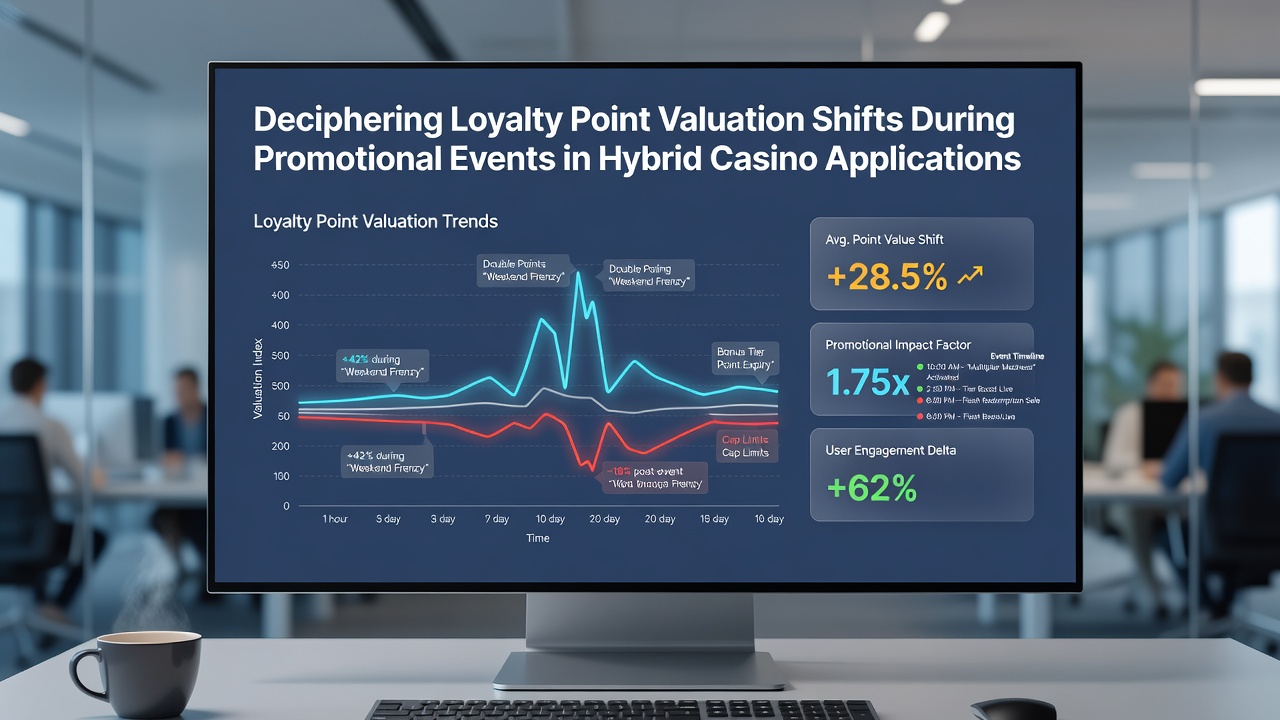 Data visualization of loyalty point redemption rates across hybrid casino platforms during promotions