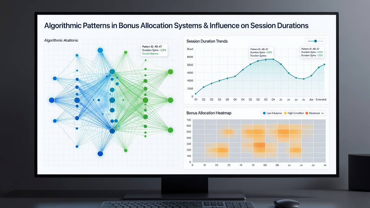 Chart displaying session duration changes linked to bonus allocation frequency in electronic gaming environments