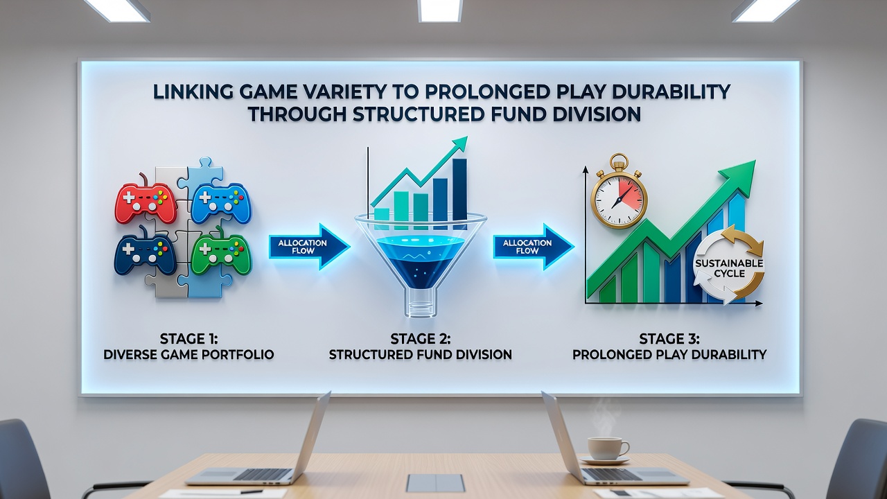 Chart displaying session duration increases when game categories and fund segments are paired across operator datasets