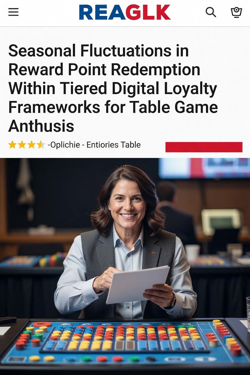 Digital interface showing tiered loyalty points for table game players with seasonal redemption charts
