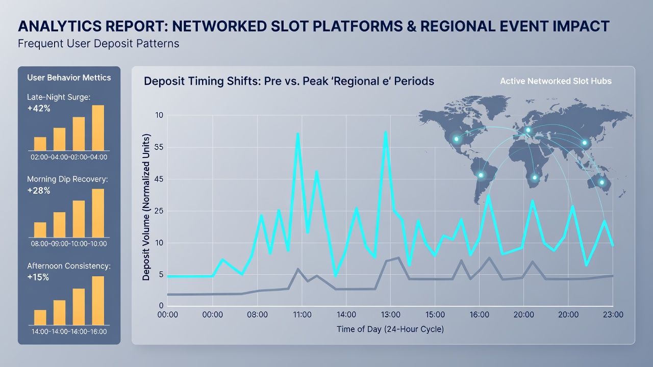 Analytics dashboard displaying deposit timing shifts correlated with regional economic indicators