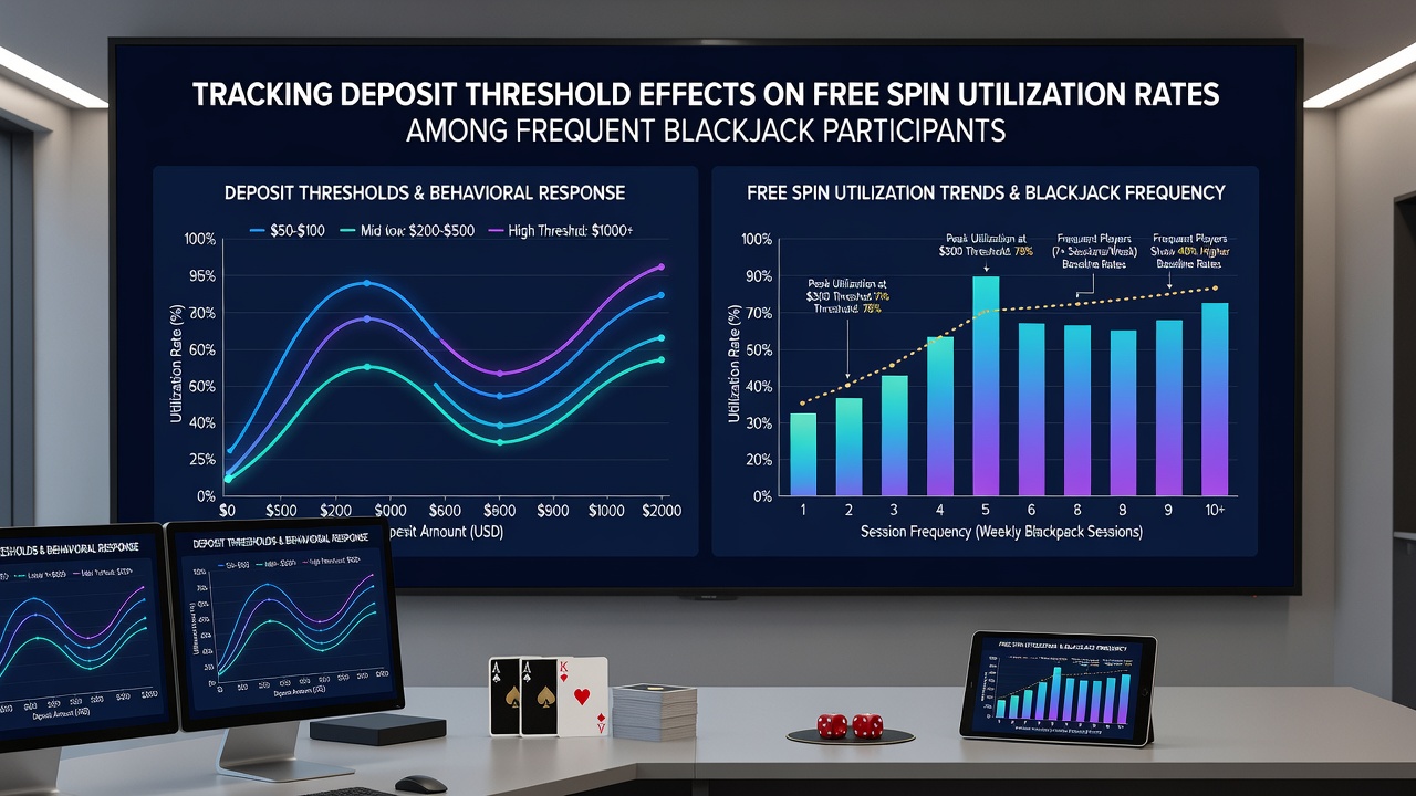 Graph displaying free spin conversion rates segmented by player frequency and deposit amount